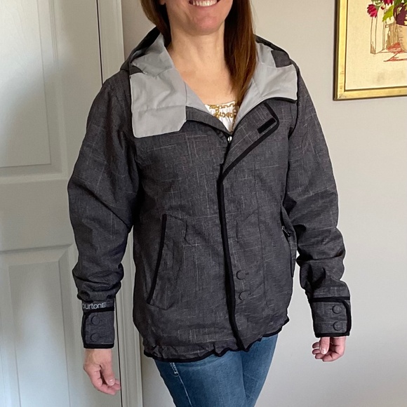 Burton DryRide Grey Ski Snowboard Jacket - Women’s Size Large - Picture 1 of 16